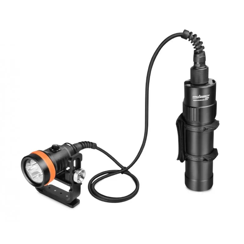 ORCA D630 Canister Light Scuba Diving CREE LED 4000-Lumens Sidemount Backmount Underwater 150-Meter Waterproof Search Tech Dive