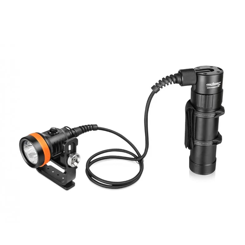 ORCA D630 Canister Light Scuba Diving CREE LED 4000-Lumens Sidemount Backmount Underwater 150-Meter Waterproof Search Tech Dive